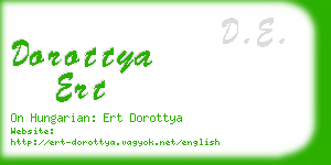 dorottya ert business card